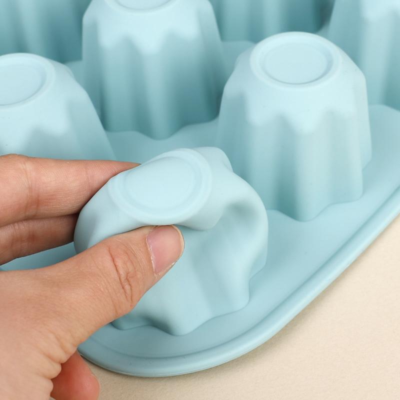 12 Cavity Silicone Octagon Mould Cake Pans Cupcake Muffin Mold Baking Tray Home Kitchen Cook Diy Tools