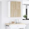 Wall Mounted Cabinet 2 pcs Sonoma Oak & White 60 x 31 x 40 cm
