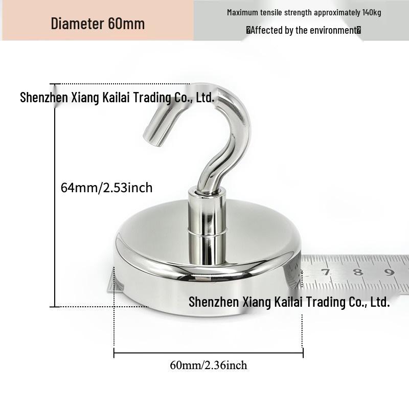 Neodymium Iron Boron Magnetic Hook for Kitchen, Refrigerator, and Door Storage