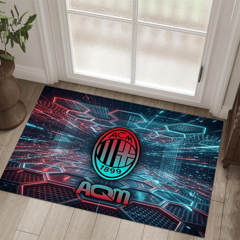 AC Milan Design Crystal Velvet Carpet Cozy Non?Slip Printed Rug For Bedroom Living Room Entrance