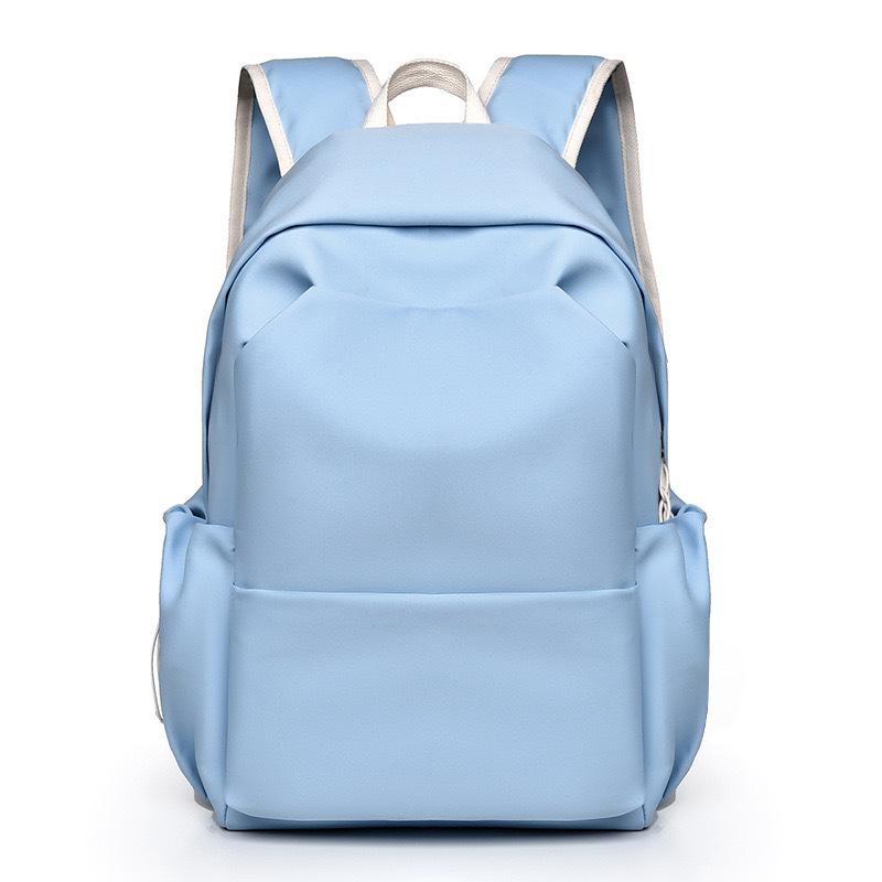 Quality Trendy Large Capacity Solid Color Student Backpack Women's Versatile College Style School Bag Men's Backpack