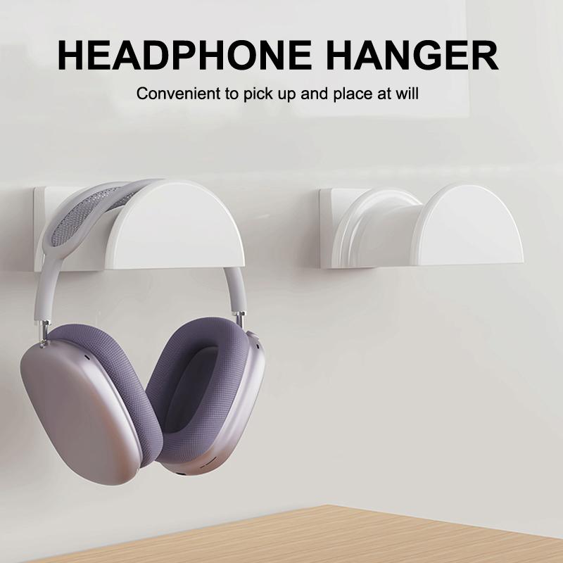 2 Peças Suporte Universal para Fones de Ouvido Gancho Adesivo de Parede Suporte sob a Mesa Suporte para Headset Suporte para Fone de Ouvido de Jogo
