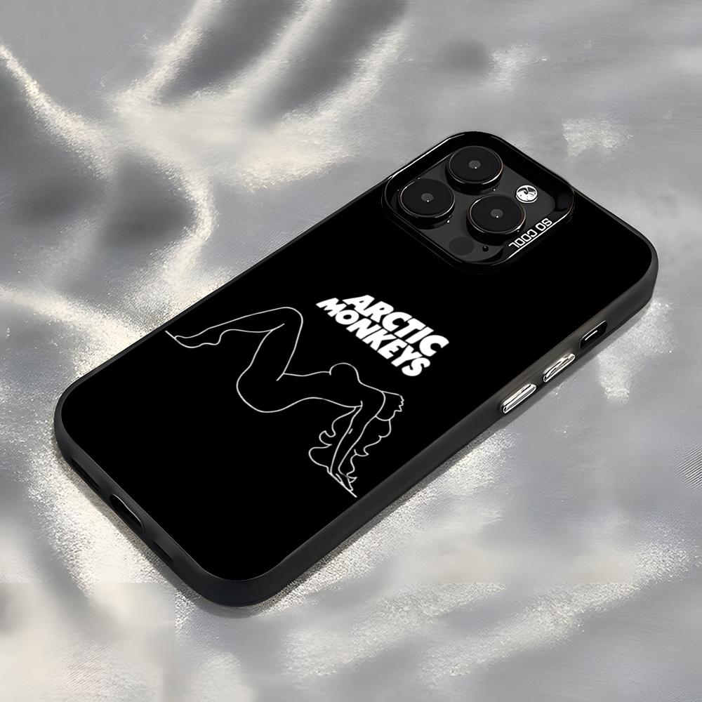 Band A-Arctic M-Monkey Phone Case For IPhone17 Air 16 15 14 Plus 13 12 11 Pro 7 8 XS Max XR Silver Black Bumper Case