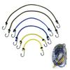 6Pc 30 40 60Cm Bungee-Seil Hohe Elastizität Gummi Gebunden Seil Mit Haken Outdoor
