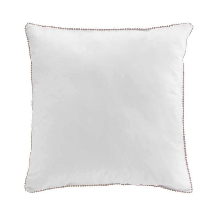 Housse de couette + 2 taies - Noemie - 240 x 260 cm - 95% coton - Blanc - Oeko-Tex®