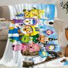 Cute Cartoon Pororos Penguin Throw Blanket Soft Plush Gift for Travel Perfect for Sofa Living Room Office Bedroom