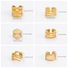 Adjustable Irregular Ring Fastness Women's Ring Exaggerated Multi Layered Ring  Gift