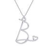 Kinitial Dainty Initial Letter Necklaces For Women Minimalist Stainless Steel Initial Necklace Femme Wedding Jewelry Gift