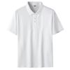 Men's Loose Thin Plus Size Polo Shirt Short Sleeved Lapel Business Top