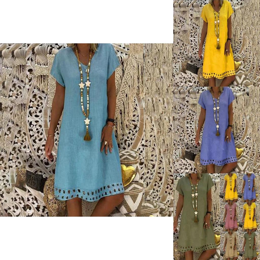 Trendy Women Lady Tank Top Mini Dress Floral Design For Summer Casual Parties