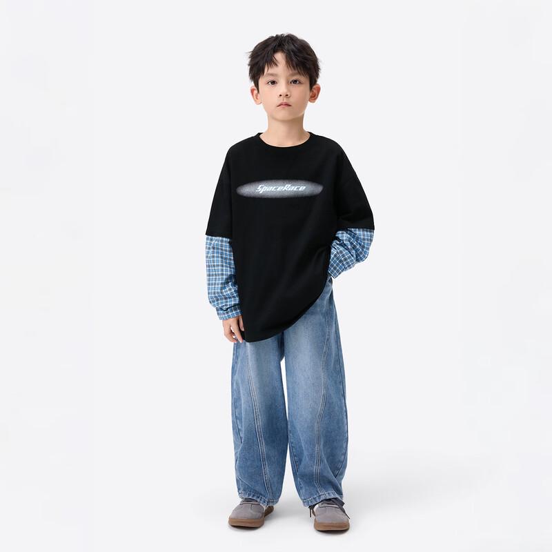 Boys' Cotton Fashion Print Long-Sleeve T-Shirt