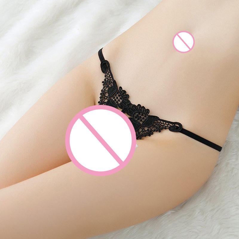Chiloți în formă de T Lenjerie de corp pentru femei Tanga fără sudură Pantaloni de damă Sexy de perle G-String pentru femei erotice Lenjerie de dormit respirabilă fără crotch