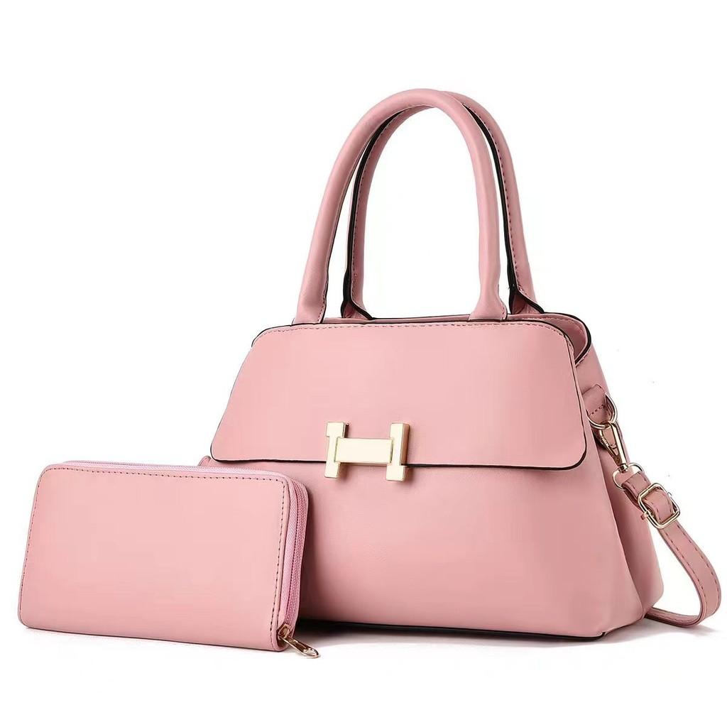 Стильная и универсальная розовая полиуретановая сумка через плечо большой вместимости для повседневного использования розовый