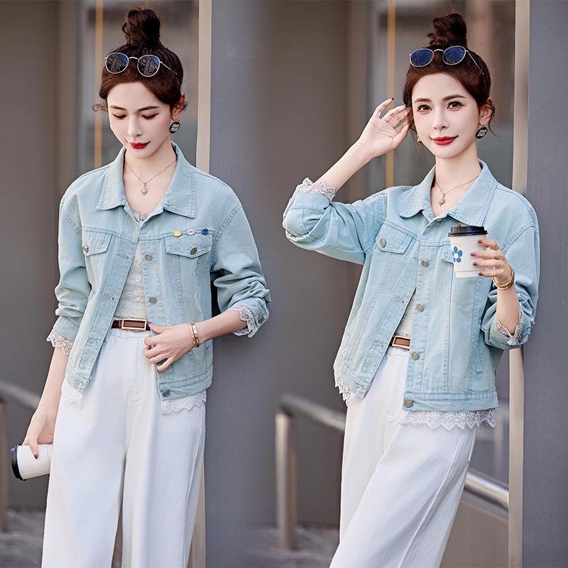 Spring 2025 Women's Versatile Short Denim Jacket: HJ2525