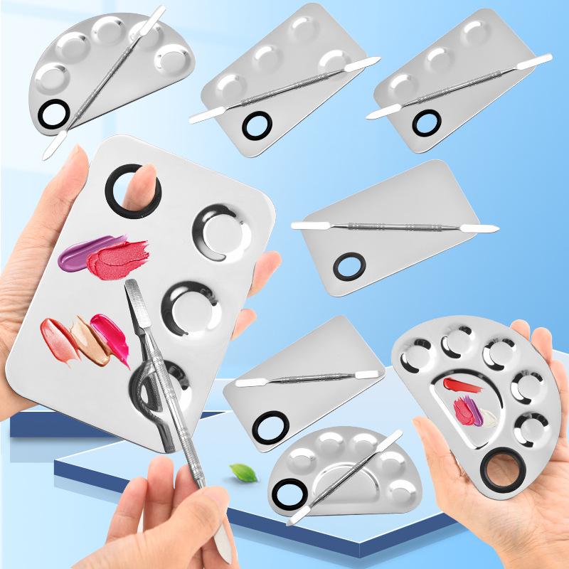 Stainless Steel Nail Art & Makeup Mixing Palette