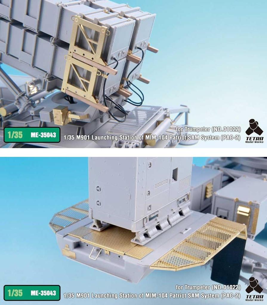 Tetra Model ME Series Patriot Plastic Model Parts ME3543 1/35 MIM-104C PAC-2/Radar (for TR)
