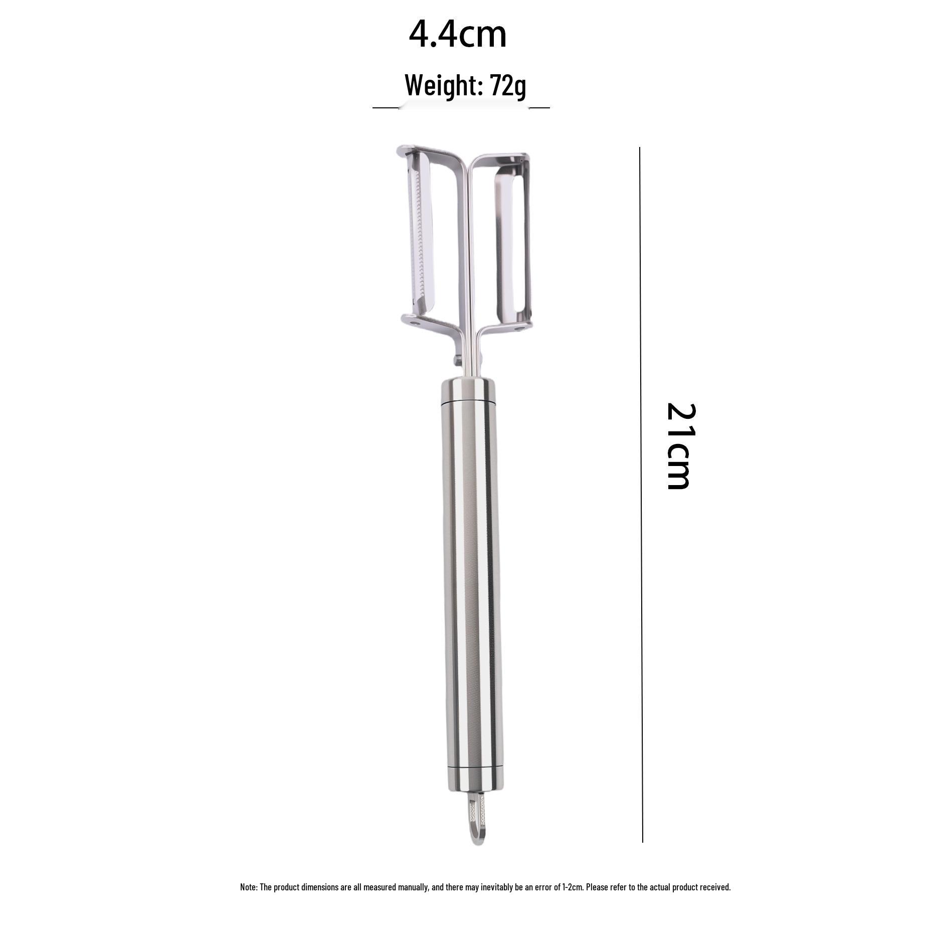 Dual-Function Stainless Steel Peeler & Grater Tool for Fruits and Vegetables