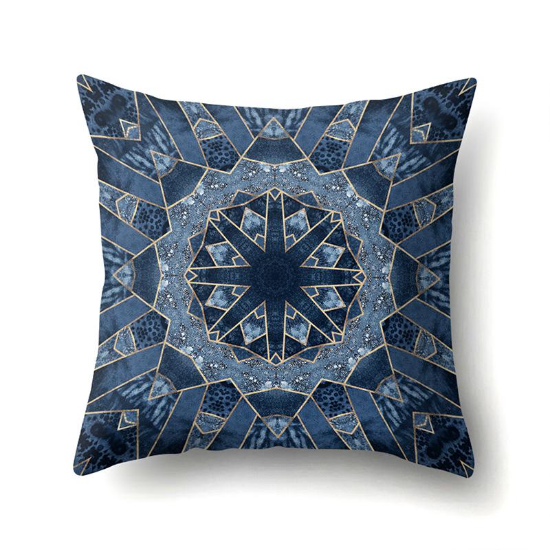 American Retro Ethnic Bohemian Polyester Pillow Case Car Decoration Home Printed Waist Rest Pillow Case