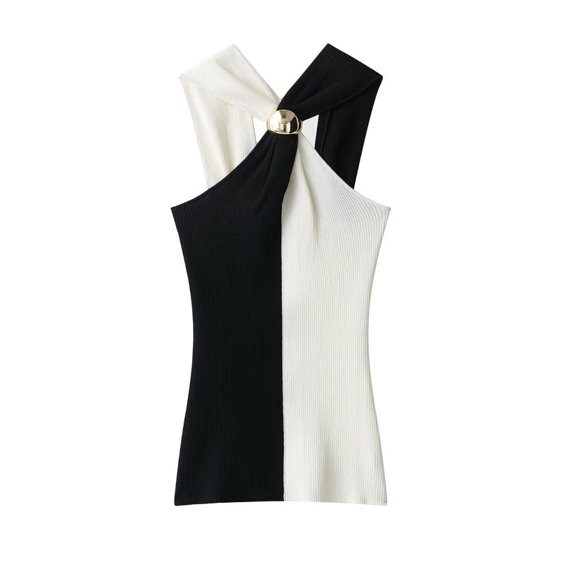 Kaslead New Women Clothes Western Style Simple Accessories Knitted Neck Collar Top 4938016