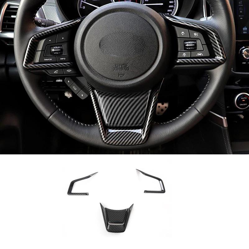 For Subaru Impreza XV 2018-  carbonfiber accessories Gear Shift Panel knob cover door handle window lift button switch cover