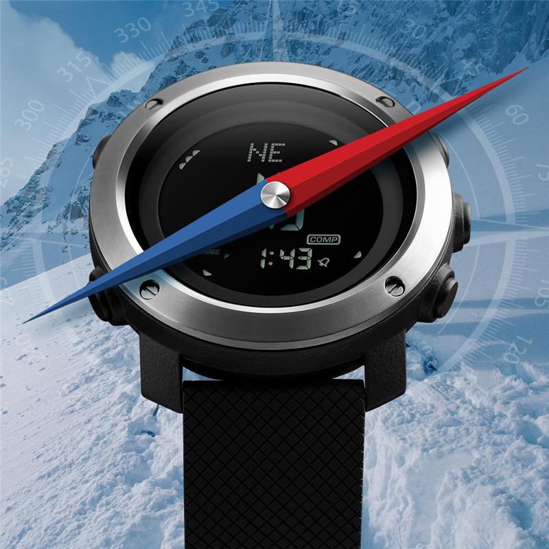 SKMEI Brand Mens Sports Watches Altimeter Barometer Compass Thermometer Weather Pedometer Watch Men