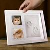 1pcs DIY Pet Paw Print Memorial Set - Clay Mold & Photo Frame, Souvenir Kit for Dogs & Cats, Perfect Pet Memorial Gift