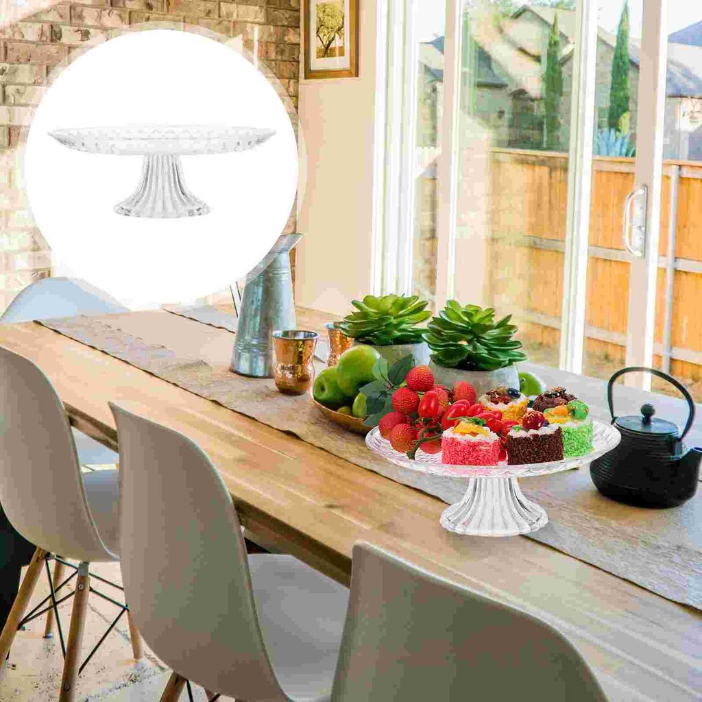 Parfait Bowl Crystal Fruit Plate Set Dessert Stand Container Transparent Decorate