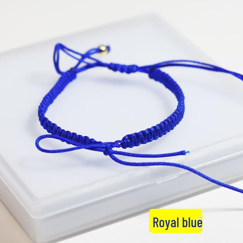 Handmade Agate Engraved Ethnic Children's Bracelet with Square Knot and Family Names