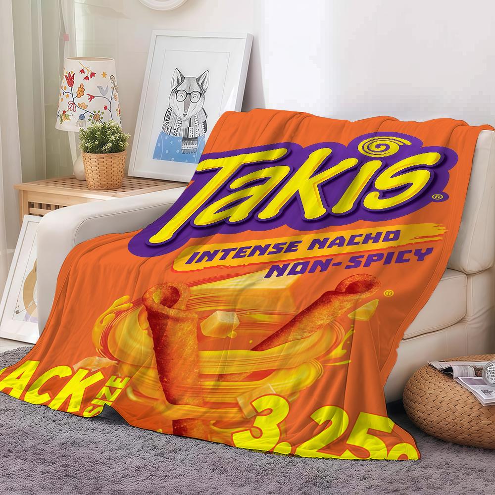 Módní potisk T Takis Deka Na Pohovku Kancelář Postel Letadlo Cestování Spánek Čtení Relaxace Kempování Měkká A Teplá