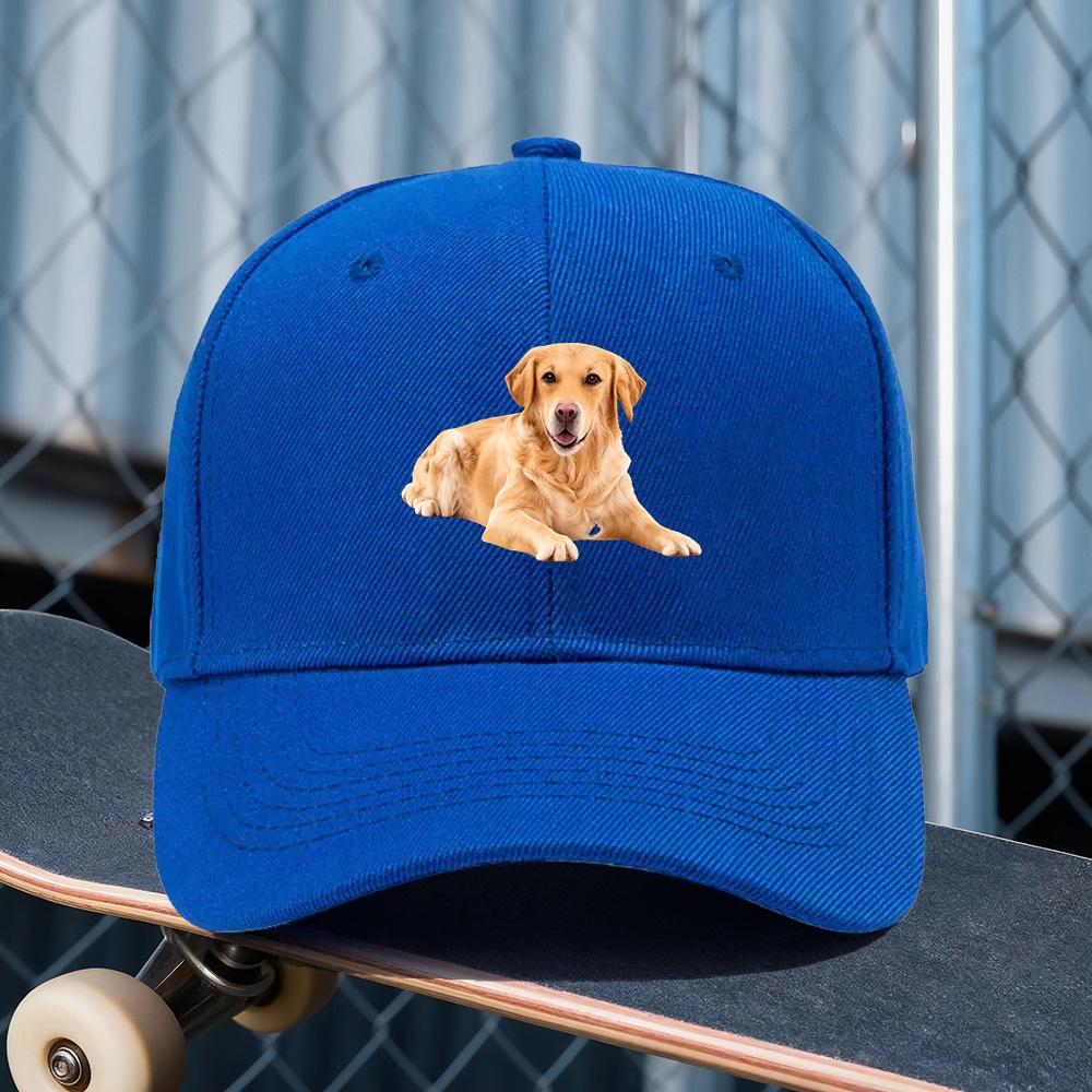 An Adjustable Hat Featuring a Golden Retriever Print Perfect for Both Unisex And Women in Outdoor Sports Style ItS an Ideal Gift