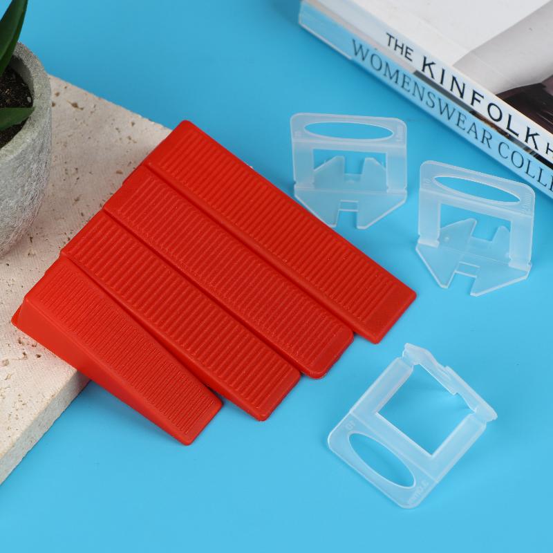 100Pcs Ceramic Tile Spacers Tile Leveling System Clips 1.0/2.0/3.0Mm For Ceramic Tile Laying Leveling Construction Tools