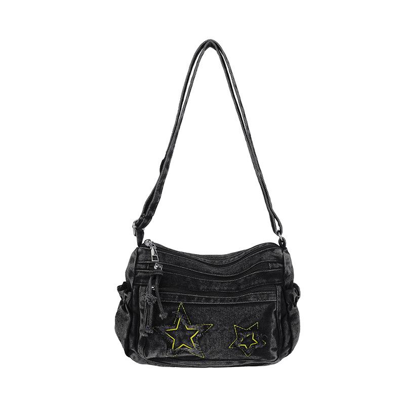 

High-quality Appearance, Large-capacity Single-shoulder Bag, Casual Multi-compartment Crossbody Bag чёрный