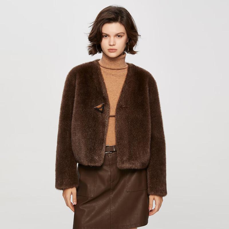 

Жіноча зимова куртка Ta Tu з V-подібним вирізом зі штучного хутра L