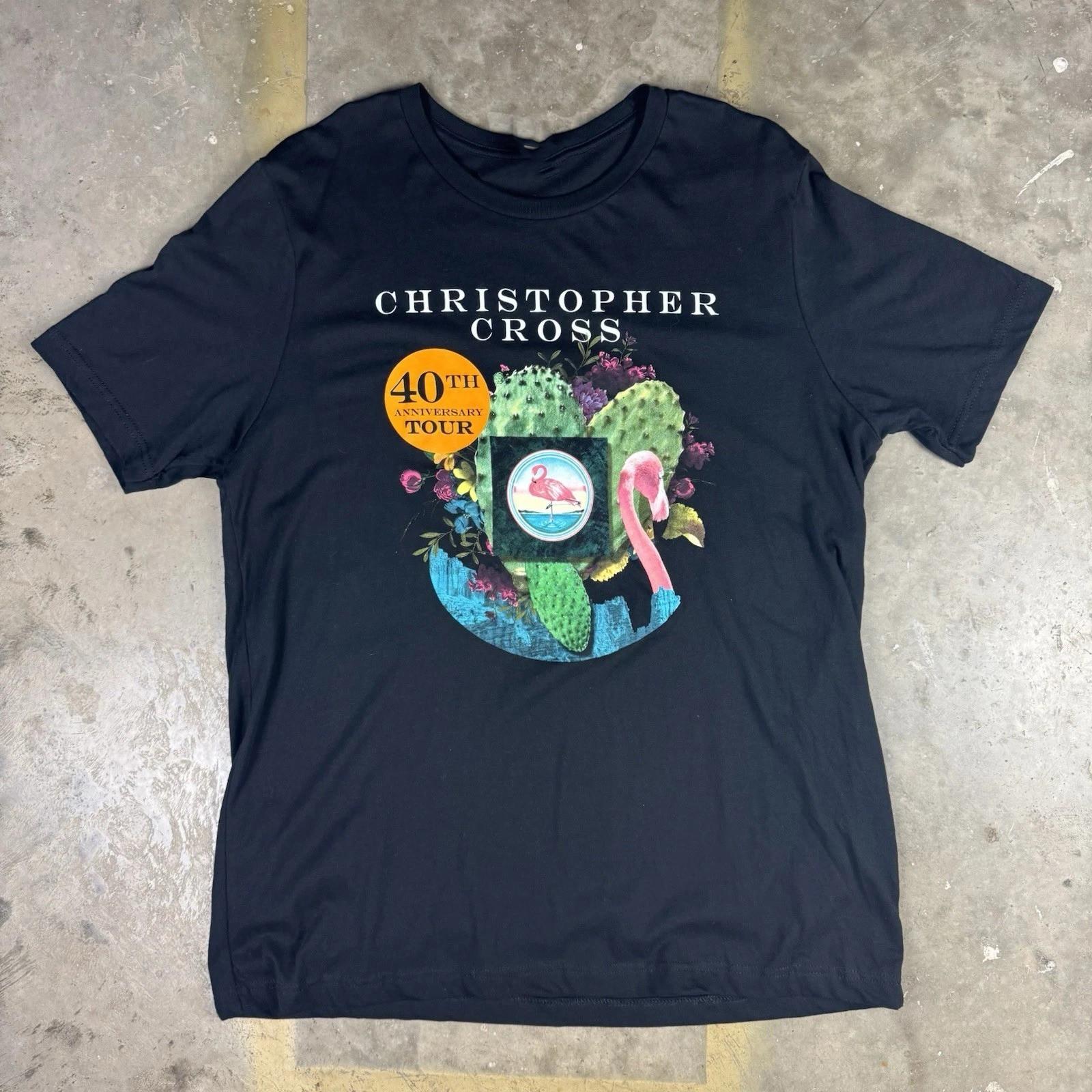 Christopher Cross 40th Anniversary Tour T-Shirt MI358 L