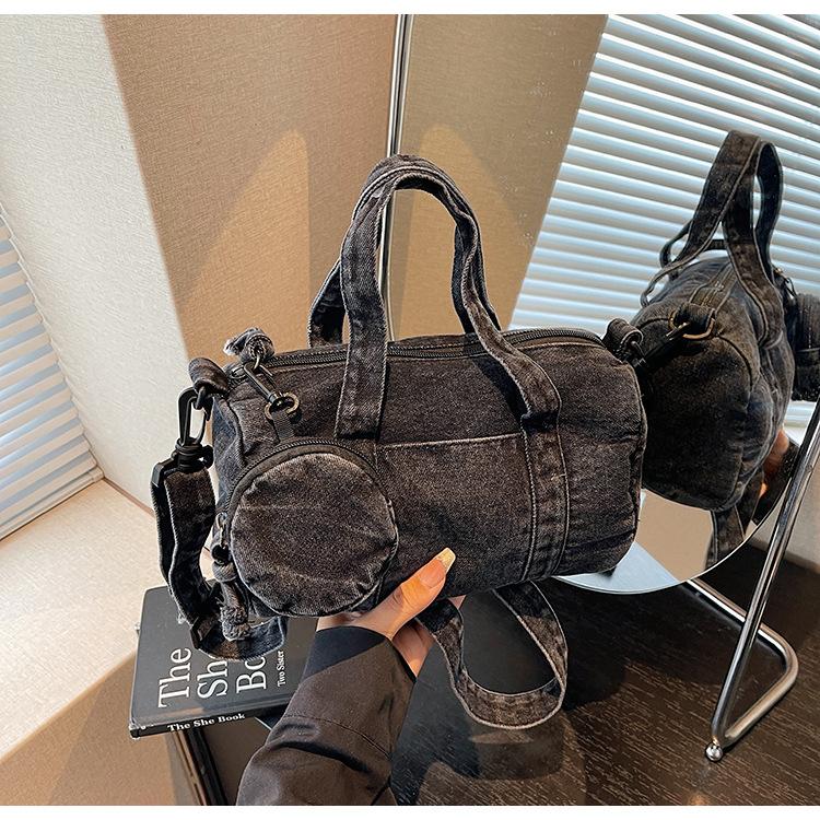 Denim bag women's summer new versatile shoulder messenger bag high-end portable pillow bag