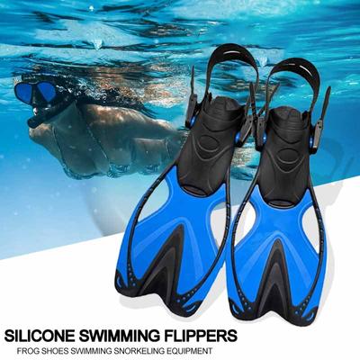 Schnorcheln Tauchausrüstung Silikon Flossen Schnallen Schwimmflossen Kurze Silikon Tauchschuhe für Männer Frauen Schwimmen