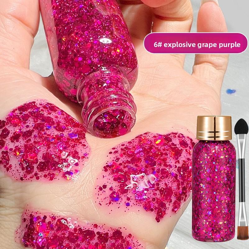 Face Hair Body Glitter Sequins Eyeshadow Colorful Children's Stage Show Makeup Sequins