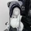Dziewczęcy Puszysty Gotycki Kapelusz Harajuku Dzianinowy Punkowy Kapelusz Lolita Mała Kość Krzyż Gwiazda Styl Y2K Czapka Beanie