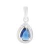 Silver Pendant with Nano Sapphire 0.58ct (2188971)