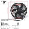 Universal 12V 80W/120W 7/10/12/14 Inches Car Air Conditioning Electronic Radiator Cooling Fan Blade Electric Cool Kit