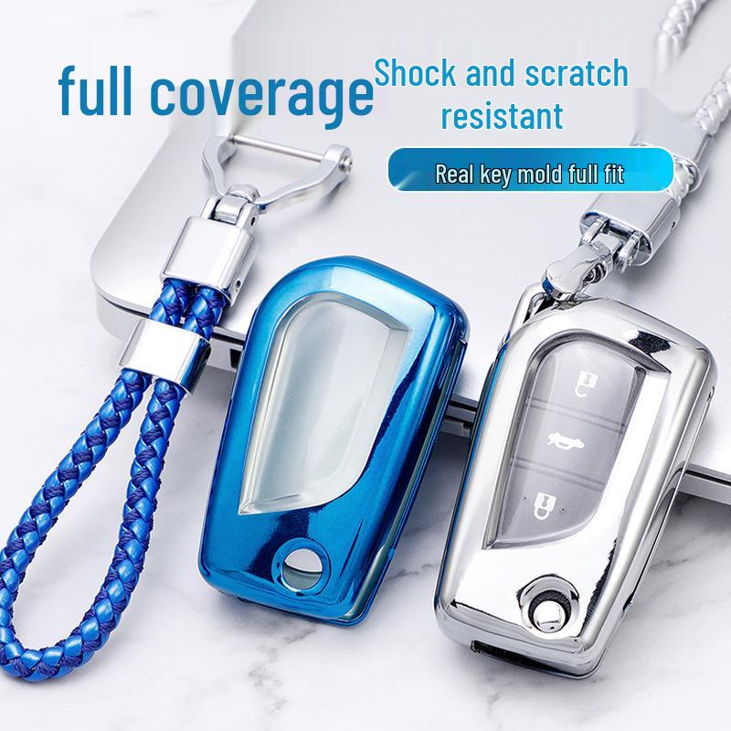 TPU Soft Rubber Key Shell for Toyota Levin, Corolla, Camry, RAV4, Rongfang, Reiz