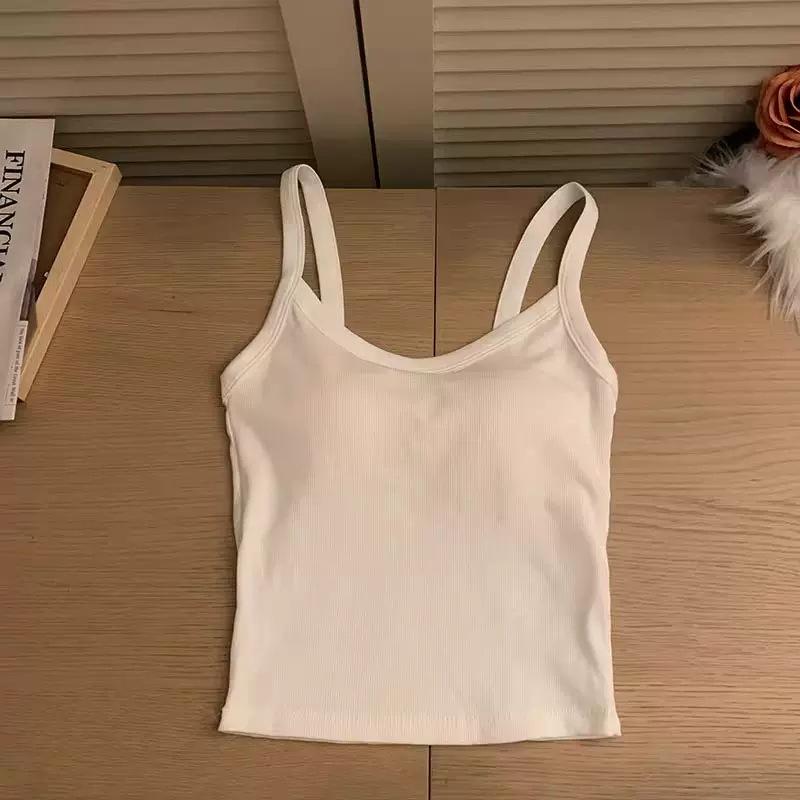 Kadın Erken İlkbahar Dolgulu Atlet: Güzel Sırtlı Seksi Kolsuz Üst, Beyaz