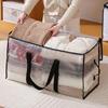 Clear PE Moving Bag with Card Slot, Large Capacity, Reinforced and Durable