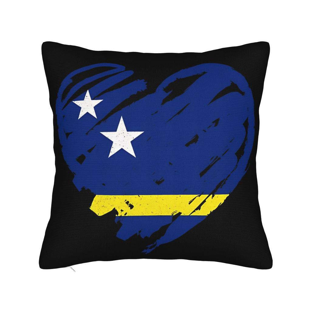 TEAM CURACAO Soccer Sport Square Pillowcases Polyester Sofa Cushion Cover Cute Decor Pillow Cover