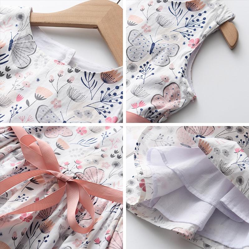 Floral Girls Dress Floral Kids Dresses Girls Princess Dress Children Clothes Girls Dress Casual Wear