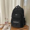 Girls Letter Backpack High School Students Schoolbag