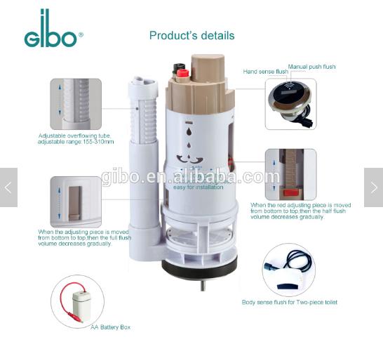 One Piece Electronic Squatting Pan Sensor Flush Valve Auto Infrared Sensor Toilet Flush чистый