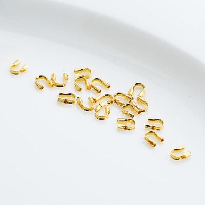 14K Guldpläterad Färgbevarande U-formad Trådskyddande Lås för Armband & Halsband DIY