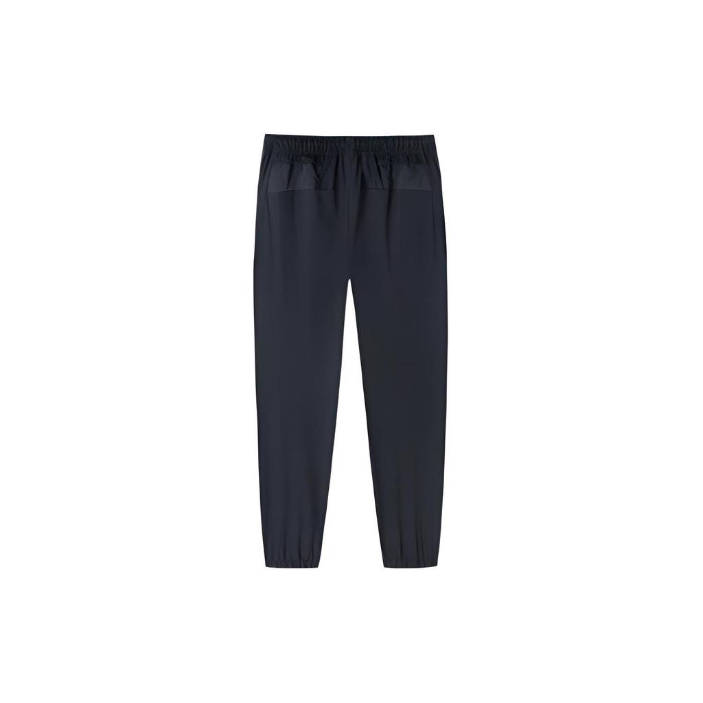 Anta Solid Color Lace-Up Sports Casual Pants Men bottoms Black 152230504-2