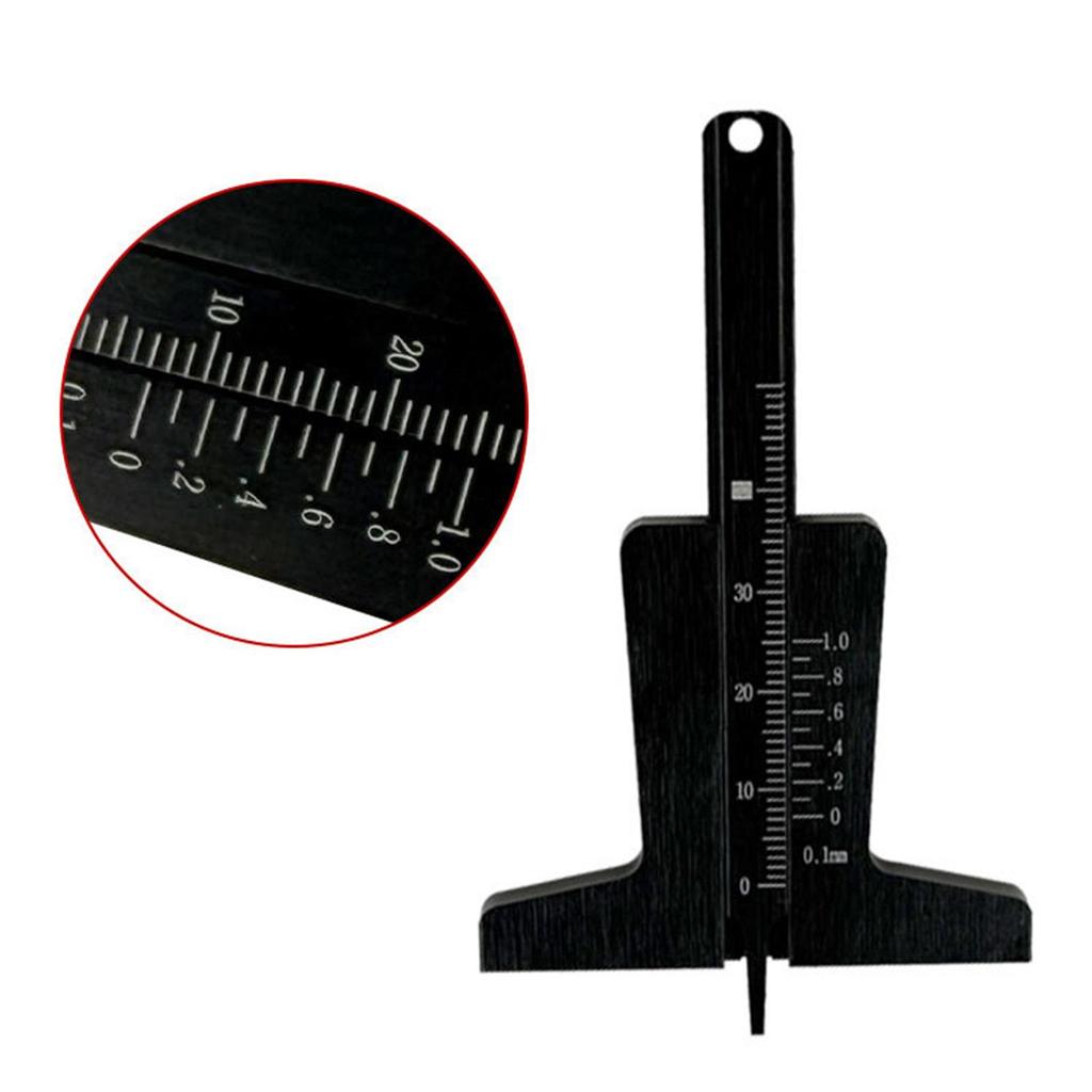 Aluminum Alloy Tire Tread Depth Gauge Professional Car Tire Wear Measuring Tool for Truck SUV Automotive Repair